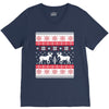 reindeer christmas ugly sweater V-Neck Tee