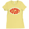 rugby a thugs game played by gentleman Ladies Fitted T-Shirt