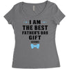 I Am The Best Father's Day Gift Ever Boy Women's Triblend Scoop T-shirt