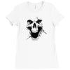 skull ghosts Ladies Fitted T-Shirt