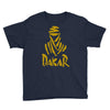 uomo dakar stampa oro moto deserto parigi africa sport Youth Tee