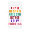 i am a mermaid unicorn kitten fairy princess iPhoneX