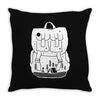 backpacker Throw Pillow
