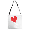bird love heart animal graph note music party pop art gift Adjustable Strap Totes