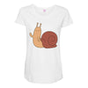 snail Maternity Scoop Neck T-shirt