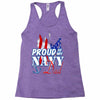 navy dad Racerback Tank