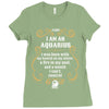 i am an aquarius Ladies Fitted T-Shirt