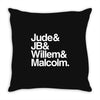 a litle life book white logo Throw Pillow