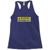 warning offensive mens funny Racerback Tank