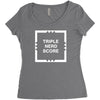 triple nerd score Women's Triblend Scoop T-shirt