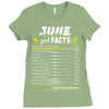 June Girl Facts Cancer Ladies Fitted T-Shirt