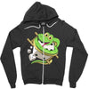 funny snake Zipper Hoodie