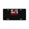 black love is beautiful License Plate