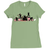 rock out with your cock out Ladies Fitted T-Shirt
