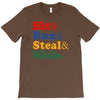 Hit Run Steal  Slide T-Shirt