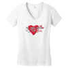 FAHRIE77 Women's V-Neck T-Shirt