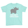 chubby unicorn rhino Youth Tee