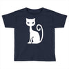 white cat funny Toddler T-shirt