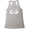 rude christmas pudding Racerback Tank