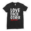 love each other Ladies Fitted T-Shirt