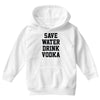 save water drink vodka Youth Hoodie