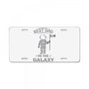 Best Dad in The Galaxy License Plate