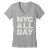 nyc all day Women's V-Neck T-Shirt