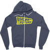 retro back to the future Zipper Hoodie