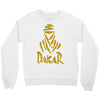 uomo dakar stampa oro moto deserto parigi africa sport Crewneck Sweatshirt