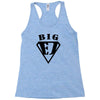 father and son superman Racerback Tank