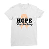 Hope Keeps Me Going Ladies Fitted T-Shirt