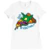 pizza time! Ladies Fitted T-Shirt