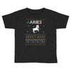aries  christmas ugly sweater Toddler T-shirt