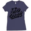 who cares Ladies Fitted T-Shirt