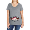 August Peeking Out Asian Baby Girl Ladies Curvy T-Shirt