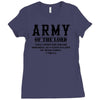 Army Of The Lord Christian T Shirts Bible Verse Ladies Fitted T-Shirt