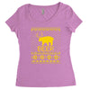 ugly sweater party beer bear funny Women's Triblend Scoop T-shirt
