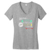 do more makes you happy skateboard Women's V-Neck T-Shirt