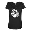 leo zodiac Maternity Scoop Neck T-shirt