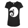 nightmare before christmas Maternity Scoop Neck T-shirt