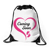 Coming Soon Baby Girl Drawstring Bags