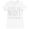 science will not be silenced Ladies Fitted T-Shirt