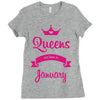 queens are born in january Ladies Fitted T-Shirt