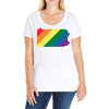 Pennsylvania LGBT Rights Ladies Curvy T-Shirt