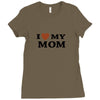 i love my mom Ladies Fitted T-Shirt