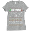 gemini christmas ugly sweater Ladies Fitted T-Shirt