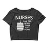 nurses can tap more than just veins Crop Top