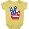 Peace Sign Hand Baby Onesie