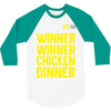 Winner Winner Chicken Dinner Pubg 3/4 Sleeve Shirt