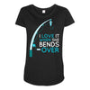 bends over Maternity Scoop Neck T-shirt